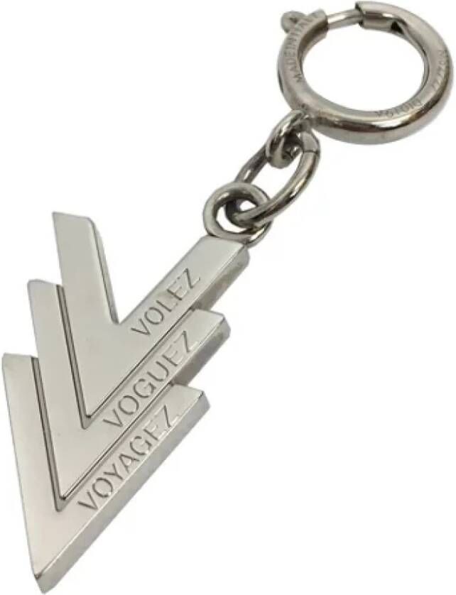Louis Vuitton Vintage Pre-owned Metal necklaces Grijs Dames