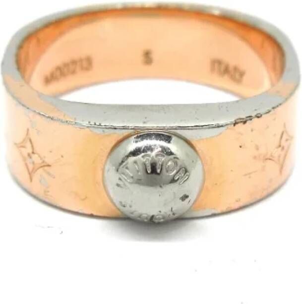 Louis Vuitton Vintage Pre-owned Metal rings Geel Dames
