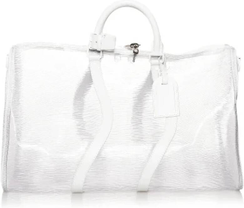 Louis Vuitton Vintage Pre-owned Plastic travel-bags White Dames