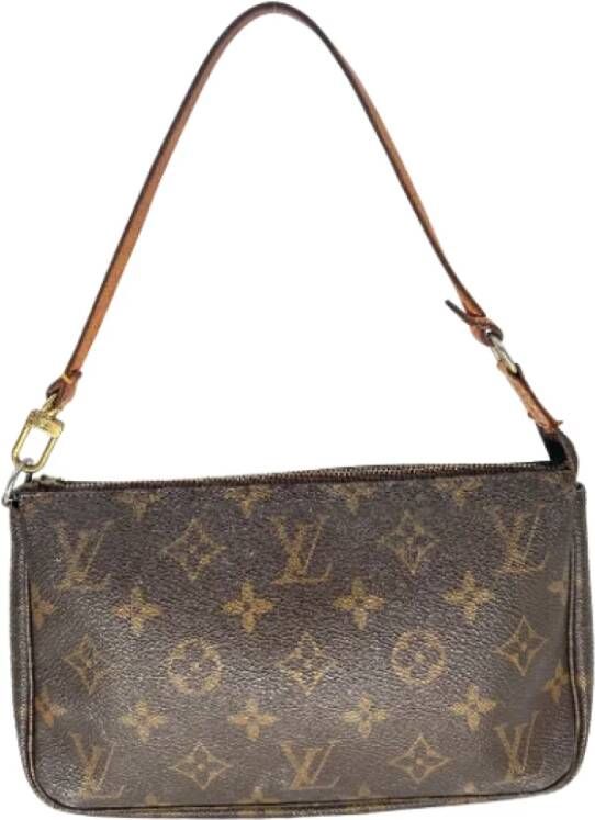 Louis Vuitton Vintage Pre-owned Pochette Accessoires Monogram Bag Bruin Dames