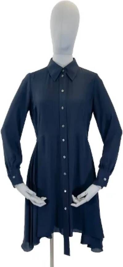 Louis Vuitton Vintage Pre-owned Polyester dresses Blauw Dames
