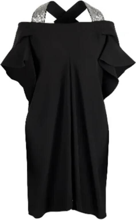 Louis Vuitton Vintage Pre-owned Silk dresses Zwart Dames