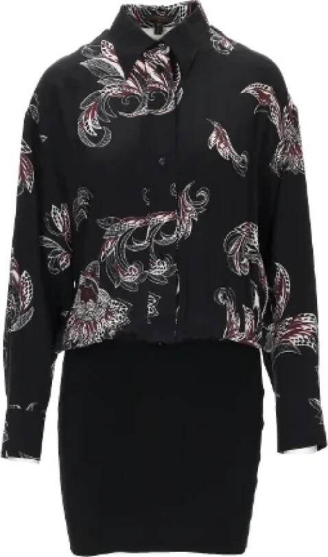 Louis Vuitton Vintage Pre-owned Silk dresses Zwart Dames