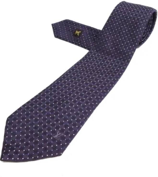 Louis Vuitton Vintage Pre-owned Silk home-office Paars Heren