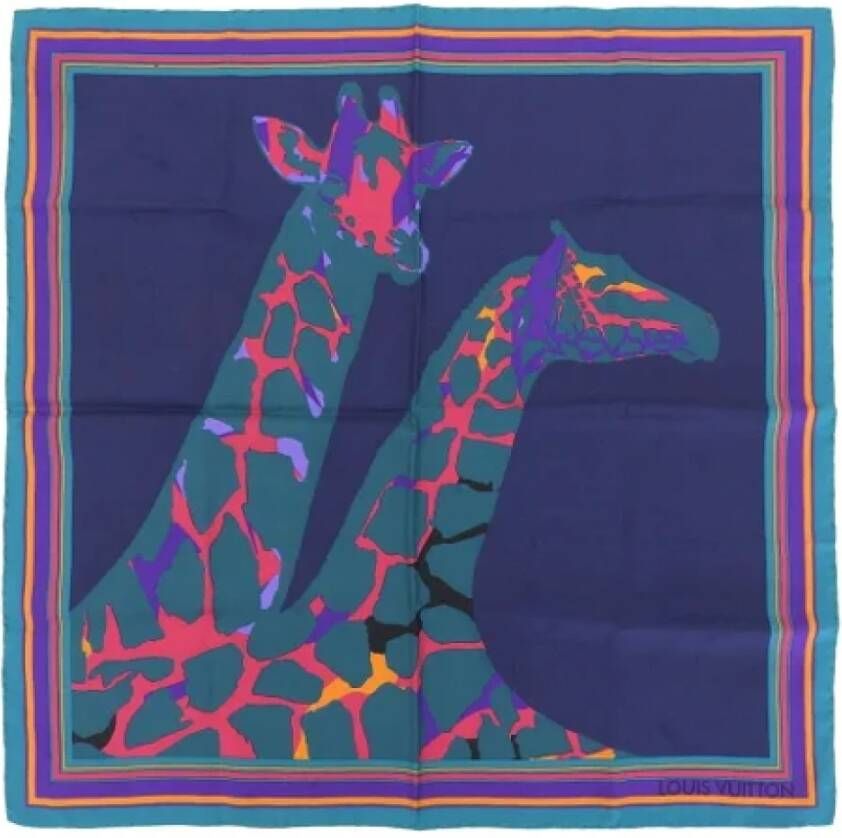 Louis Vuitton Vintage Pre-owned Silk scarves Meerkleurig Dames