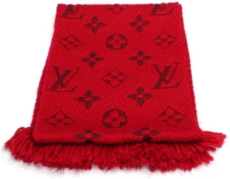 Louis Vuitton Vintage Pre-owned Silk scarves Rood Dames