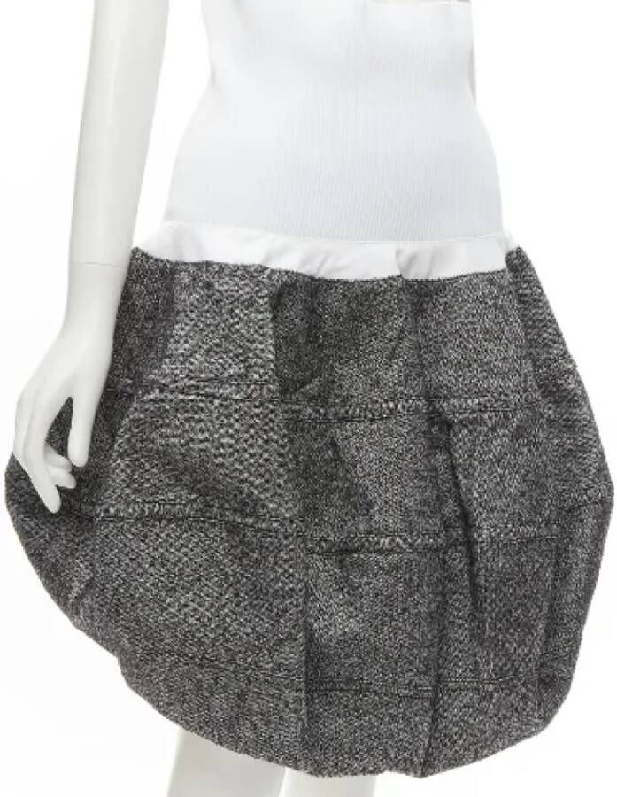 Louis Vuitton Vintage Pre-owned Wool bottoms Grijs Dames