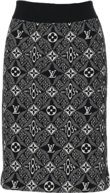 Louis Vuitton Vintage Pre-owned Wool bottoms Zwart Dames