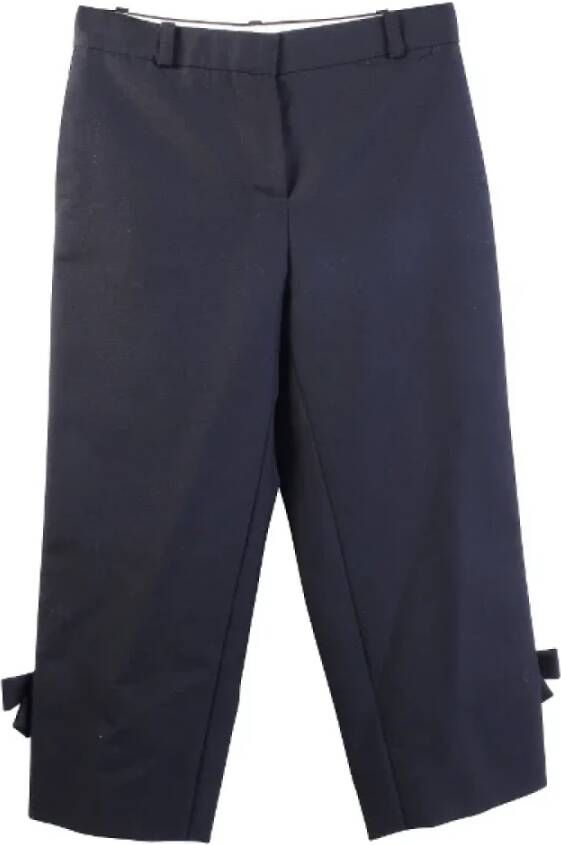 Louis Vuitton Vintage Pre-owned Wool bottoms Zwart Dames