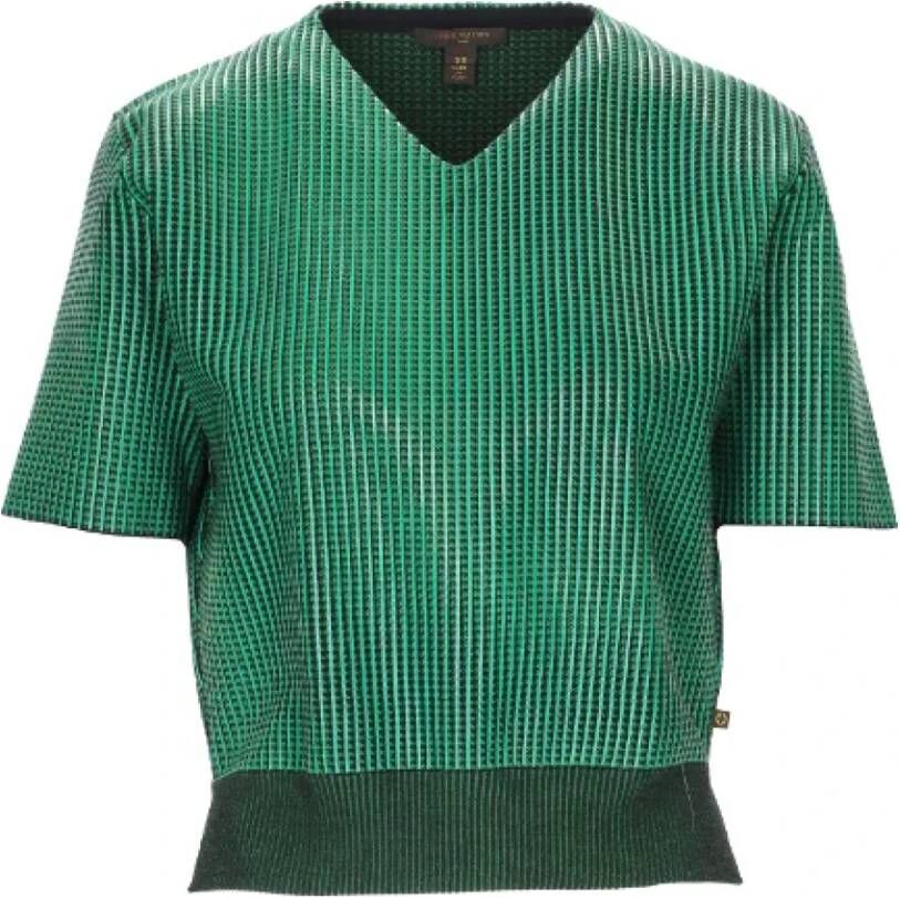 Louis Vuitton Vintage Pre-owned Wool tops Groen Dames