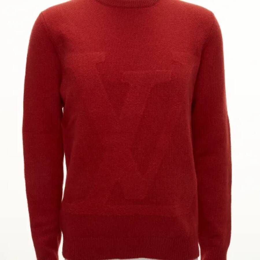 Louis Vuitton Vintage Pre-owned Wool tops Rood Dames