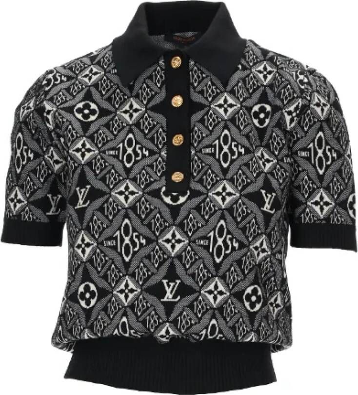 Louis Vuitton Vintage Pre-owned Wool tops Zwart Dames