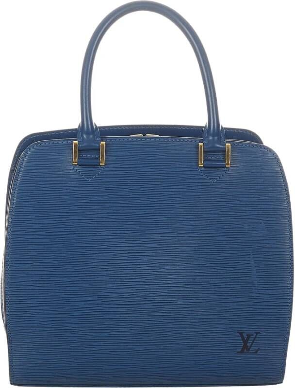 Louis Vuitton Vintage Preated Epi Pont Neuf leer Blauw Dames