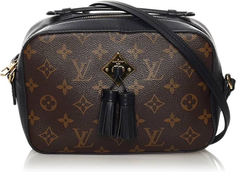 Louis Vuitton Vintage Slim-fit jeans Bruin Dames