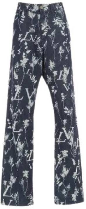 Louis Vuitton Vintage Tweedehands broek Blauw Dames