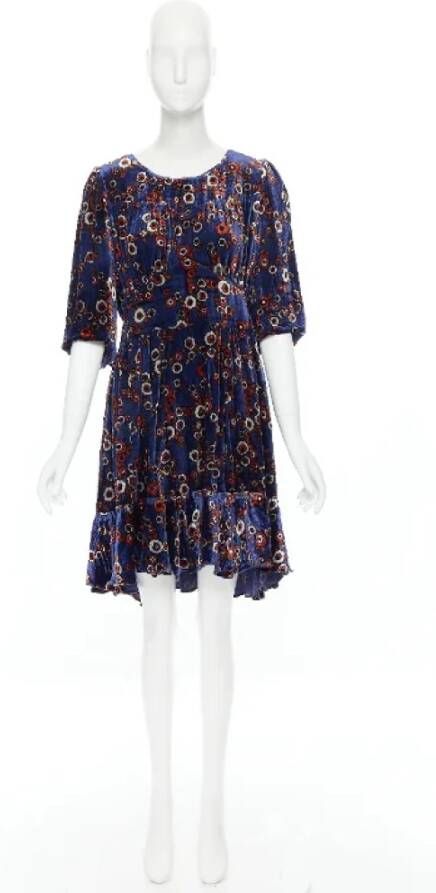 Louis Vuitton Vintage Tweedehands Dres Blauw Dames