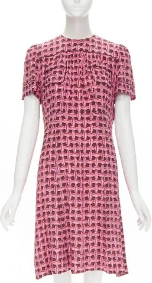 Louis Vuitton Vintage Tweedehands Dres Roze Dames
