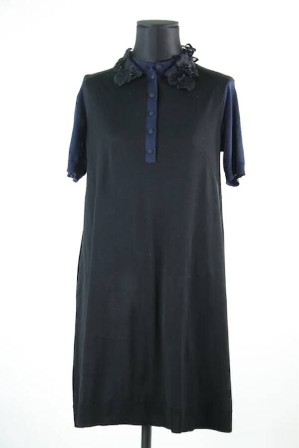 Louis Vuitton Vintage Tweedehands Dres Zwart Dames