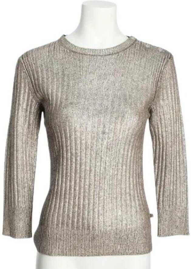 Louis Vuitton Vintage Tweedehands gebreide kleding en sweatshirt Grijs Dames