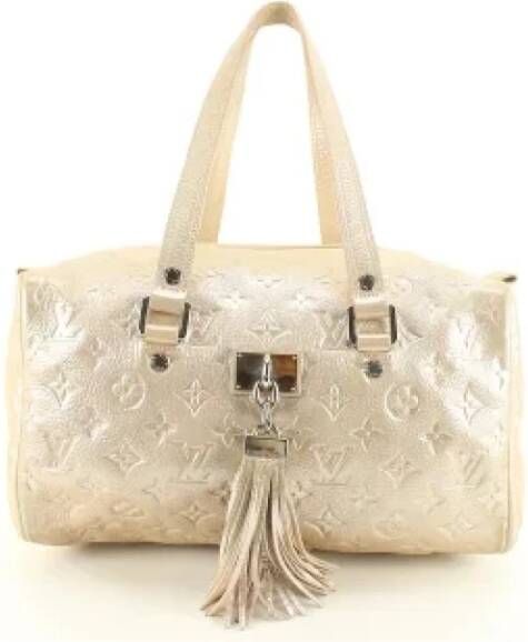Louis Vuitton Vintage Tweedehands handtas Beige Dames