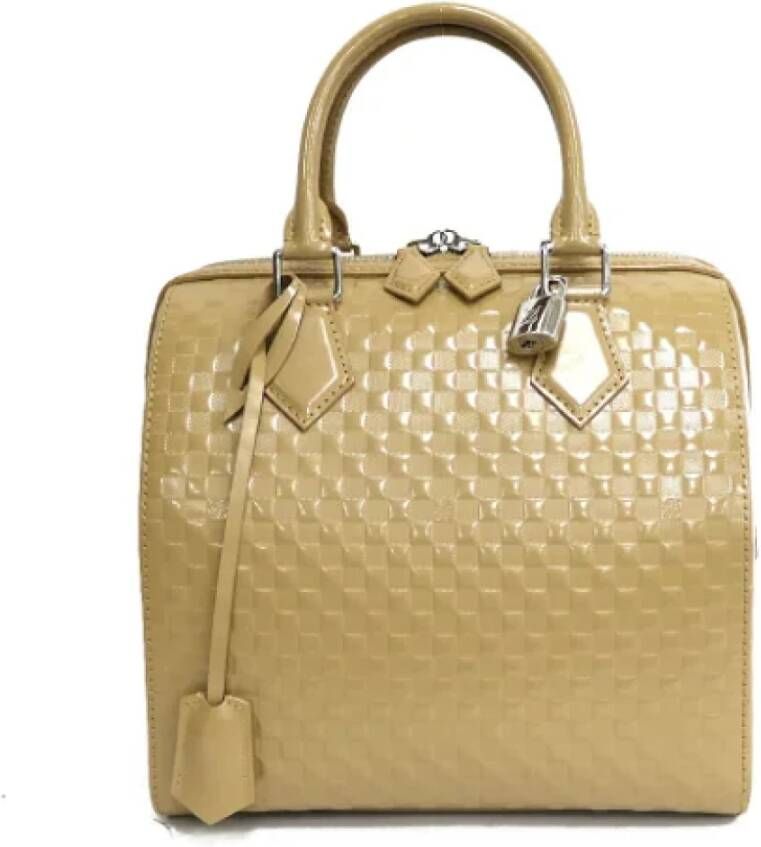 Louis Vuitton Vintage Tweedehands handtas Beige Dames