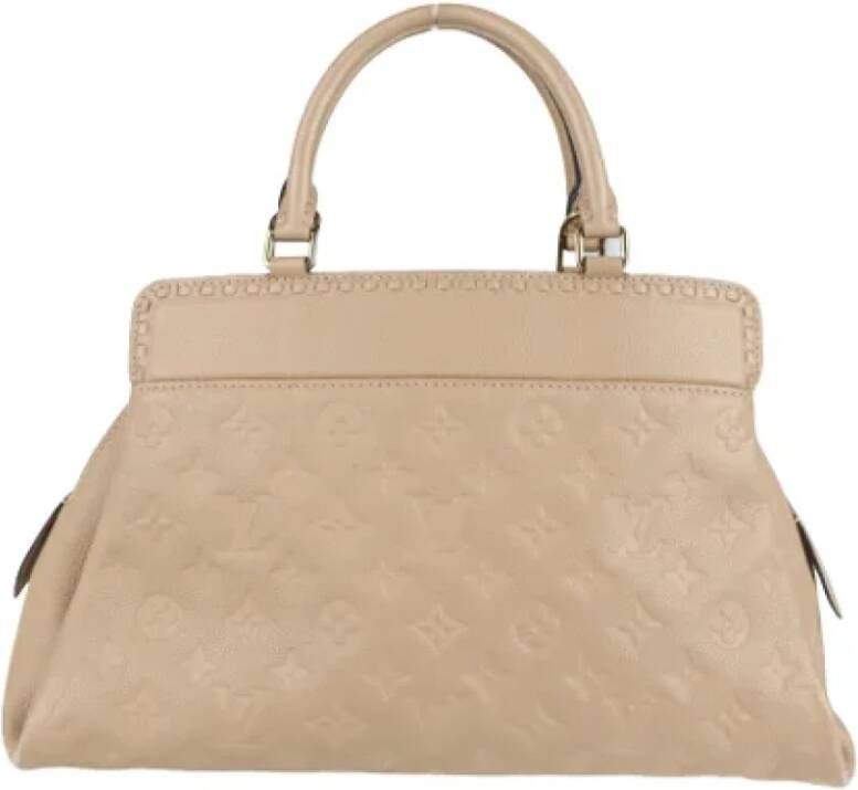 Louis Vuitton Vintage Tweedehands handtas Beige Dames