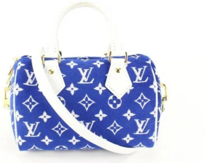 Louis Vuitton Vintage Tweedehands handtas Blauw Dames
