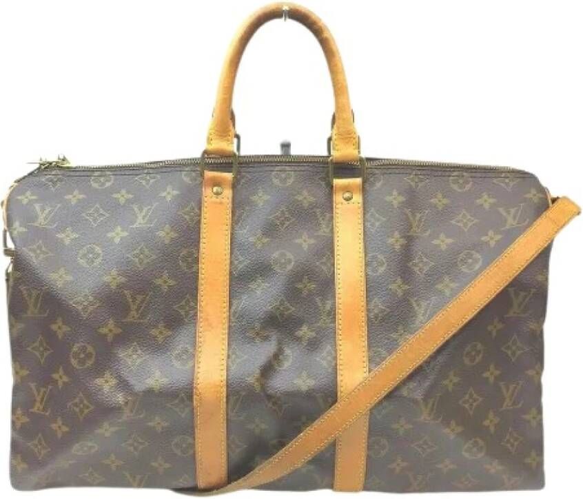 Louis Vuitton Vintage Tweedehands handtas Bruin Dames