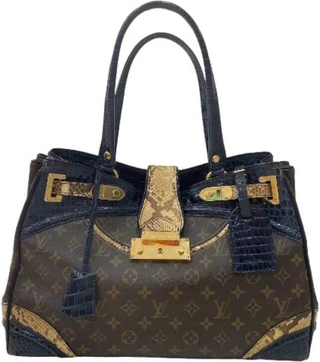 Louis Vuitton Vintage Tweedehands handtas Bruin Dames