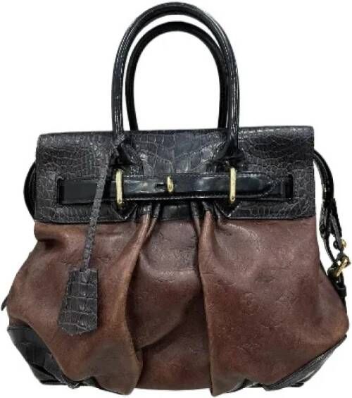 Louis Vuitton Vintage Tweedehands handtas Bruin Dames