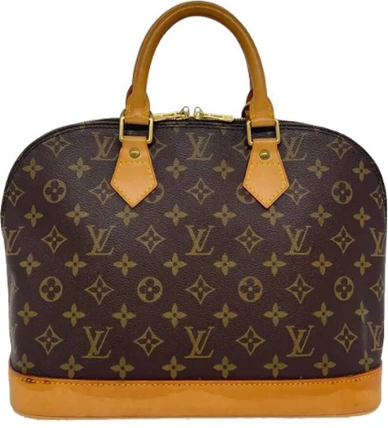 Louis Vuitton Vintage Tweedehands handtas Bruin Dames
