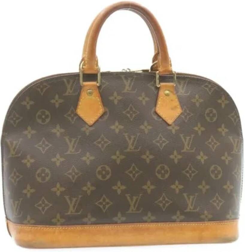 Louis Vuitton Vintage Tweedehands handtas Bruin Dames