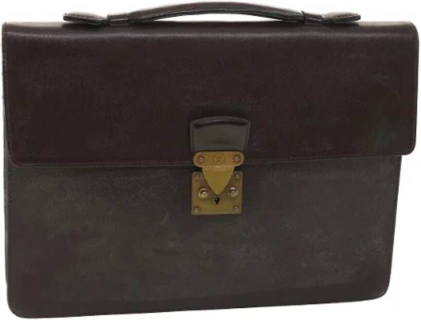 Louis Vuitton Vintage Tweedehands handtas Bruin Dames