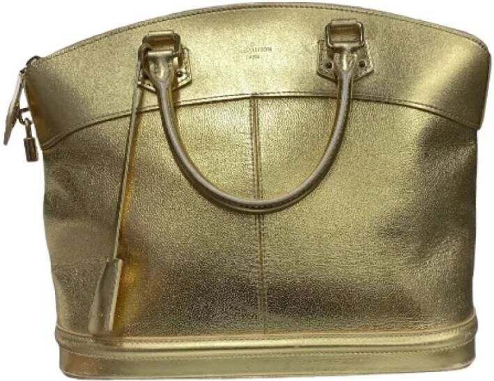 Louis Vuitton Vintage Tweedehands handtas Yellow Unisex