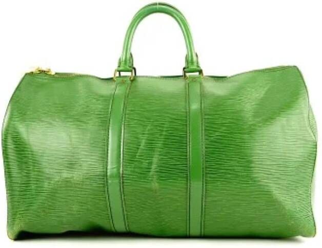 Louis Vuitton Vintage Tweedehands handtas Groen Dames