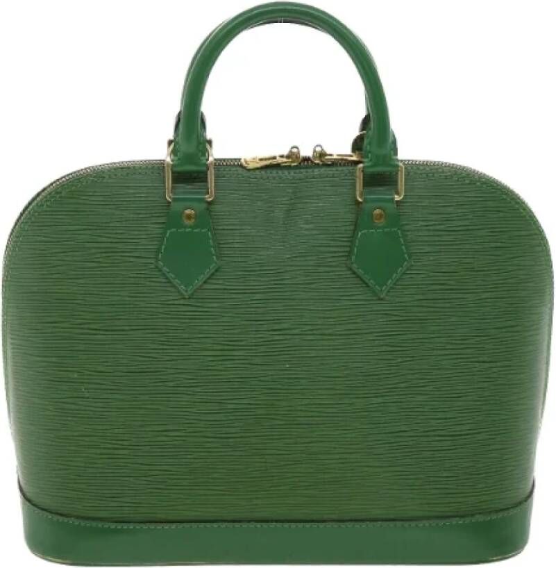 Louis Vuitton Vintage Tweedehands handtas Groen Dames