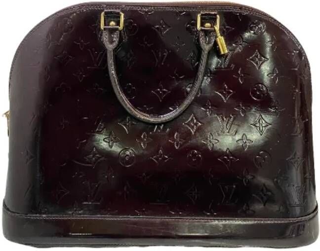 Louis Vuitton Vintage Tweedehands handtas Paars Dames