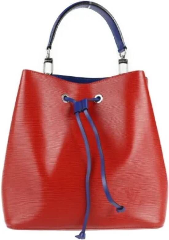 Louis Vuitton Vintage Tweedehands handtas Rood Dames