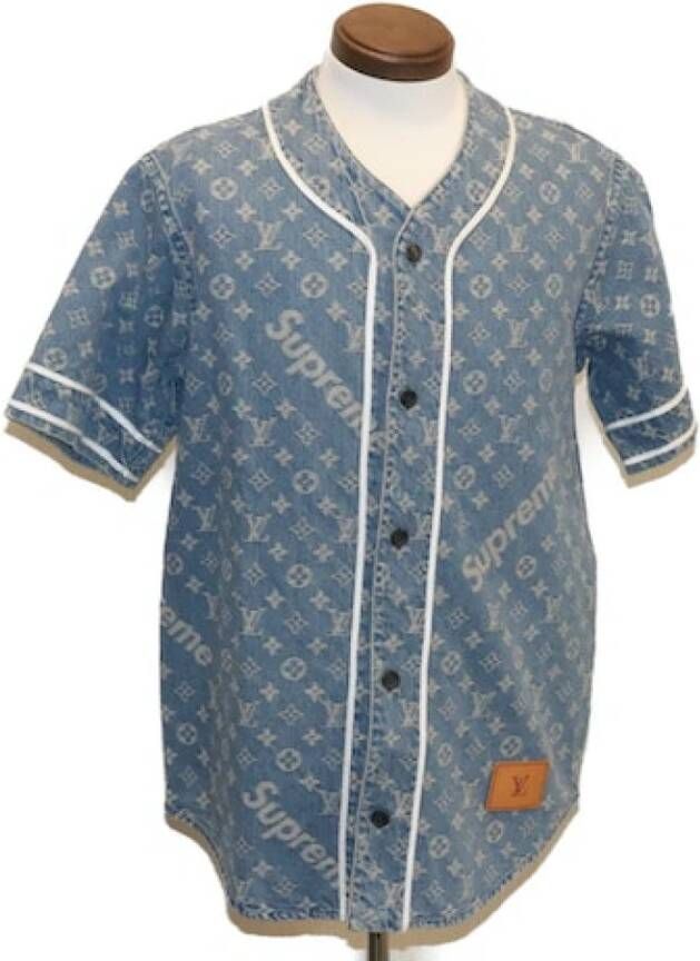 Louis Vuitton Vintage Tweedehands jas Blauw Dames