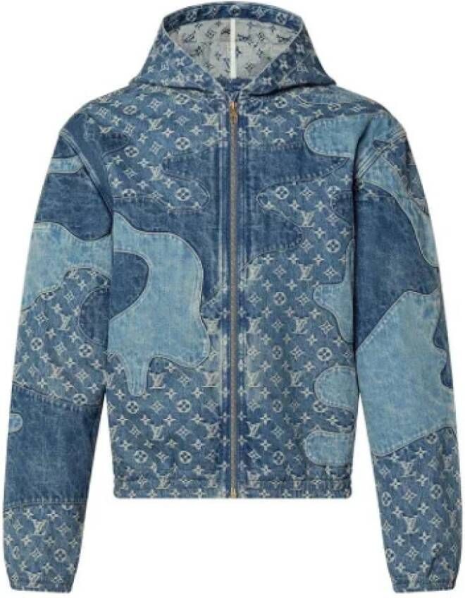Louis Vuitton Vintage Tweedehands jas Blauw Dames