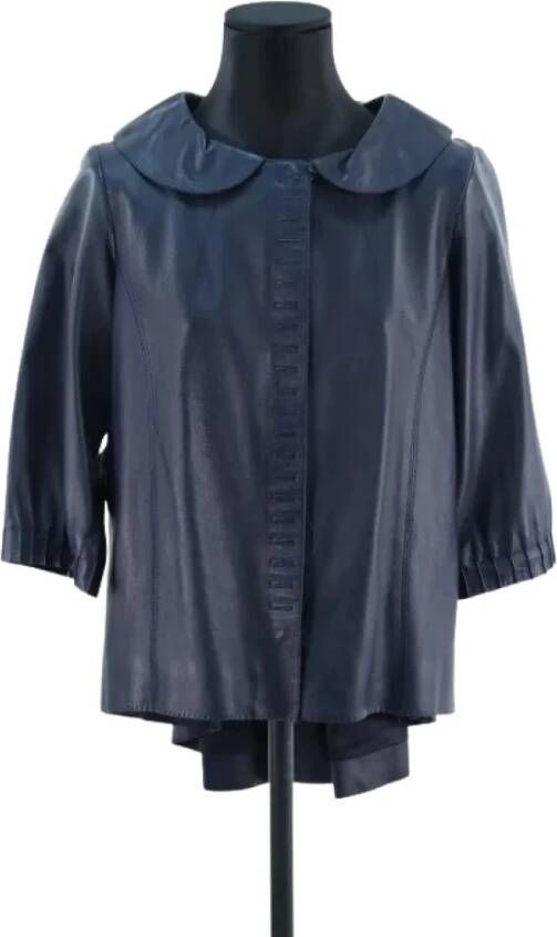 Louis Vuitton Vintage Tweedehands jas Blauw Dames