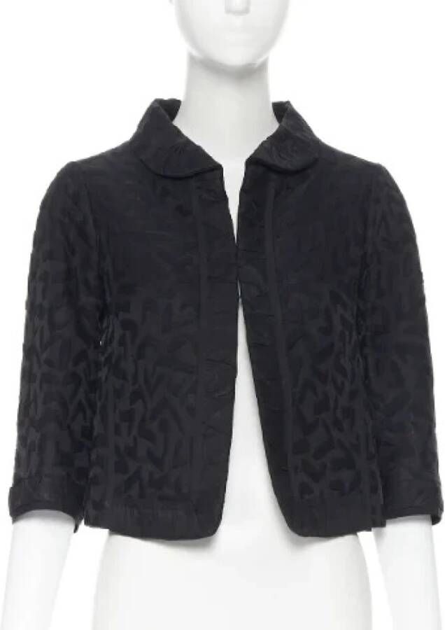 Louis Vuitton Vintage Tweedehands jas Zwart Dames