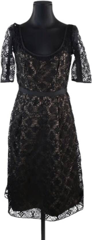 Louis Vuitton Vintage Tweedehands jurk Zwart Dames