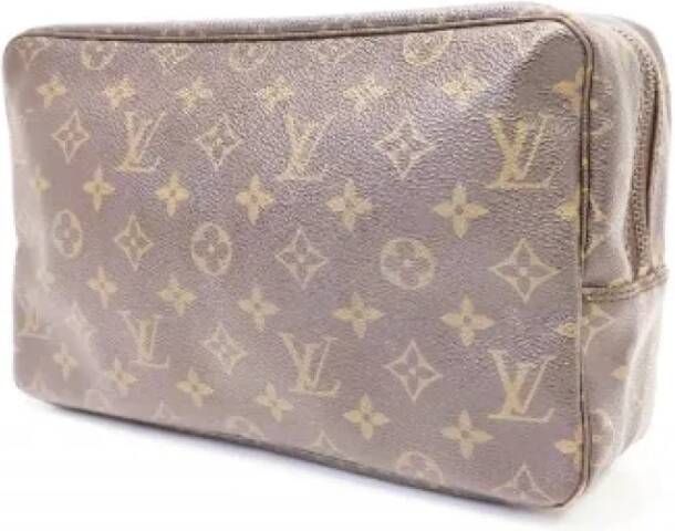 Louis Vuitton Vintage Tweedehands koppeling Bruin Dames