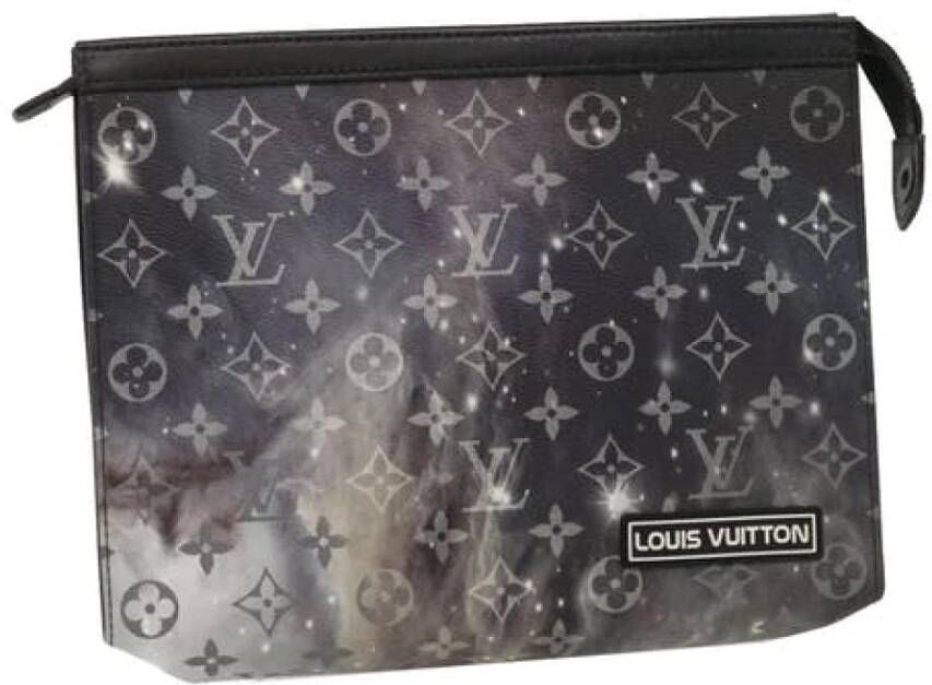 Louis Vuitton Vintage Tweedehands koppeling Zwart Dames