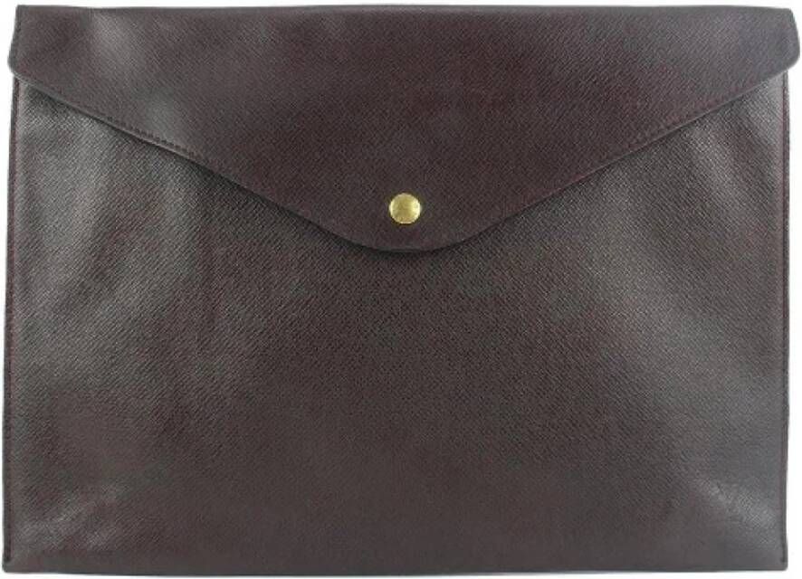 Louis Vuitton Vintage Tweedehands koppeling Zwart Dames