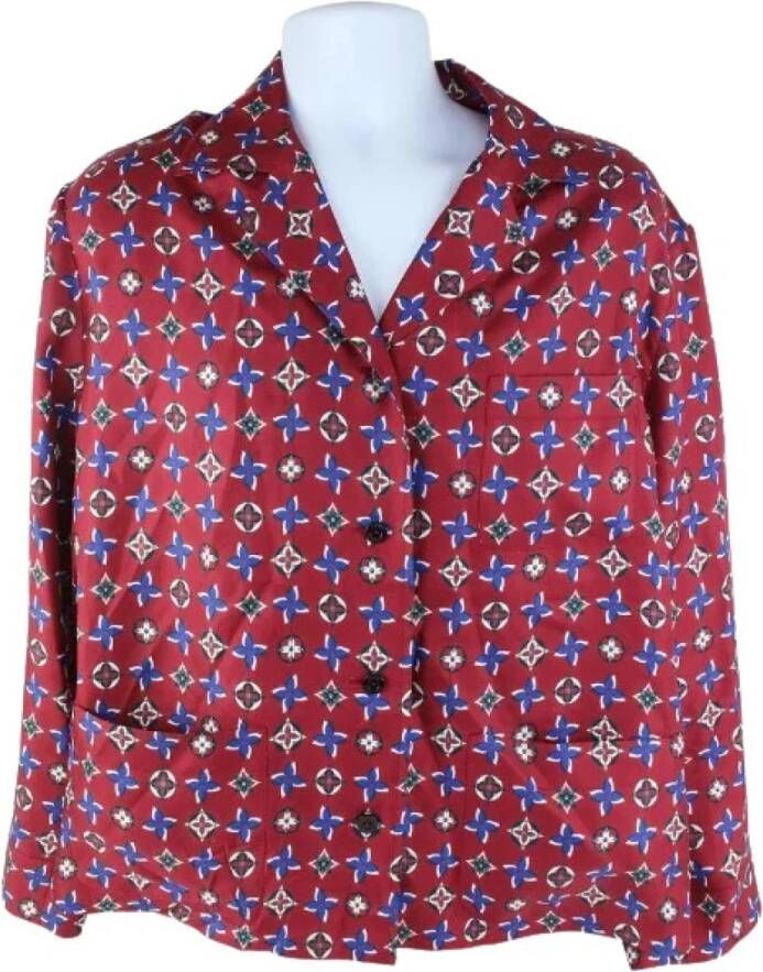 Louis Vuitton Vintage Tweedehands overhemd en blouse Rood Dames