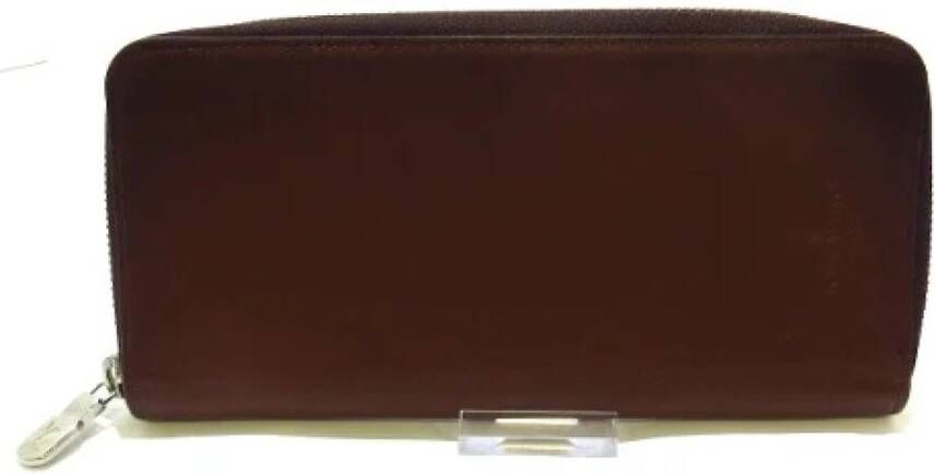 Louis Vuitton Vintage Tweedehands portemonnees Bruin Dames