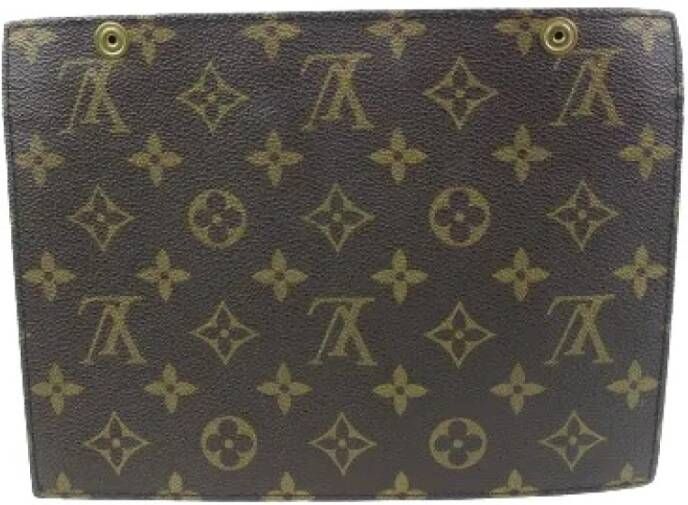 Louis Vuitton Vintage Tweedehands portemonnees Bruin Dames