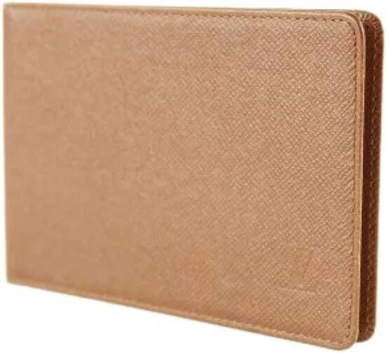 Louis Vuitton Vintage Tweedehands portemonnees Bruin Heren